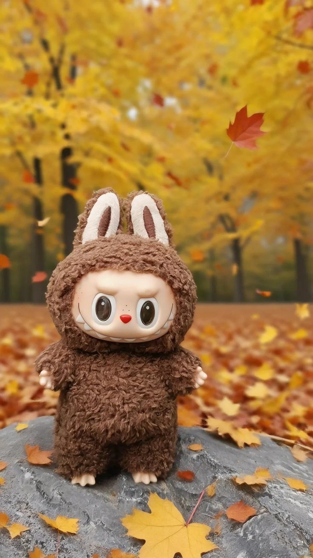 (labubu v1)heartbeat macaron series – chestnut cocoa (secret edition)