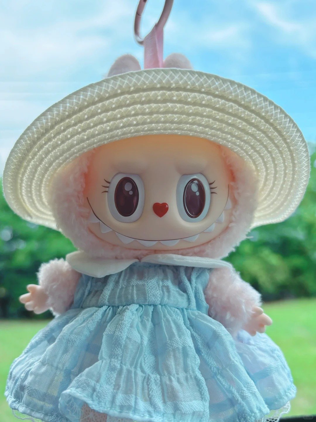 labubu mokoko – sweetheart series – summer party series （17cm）（product with a box）