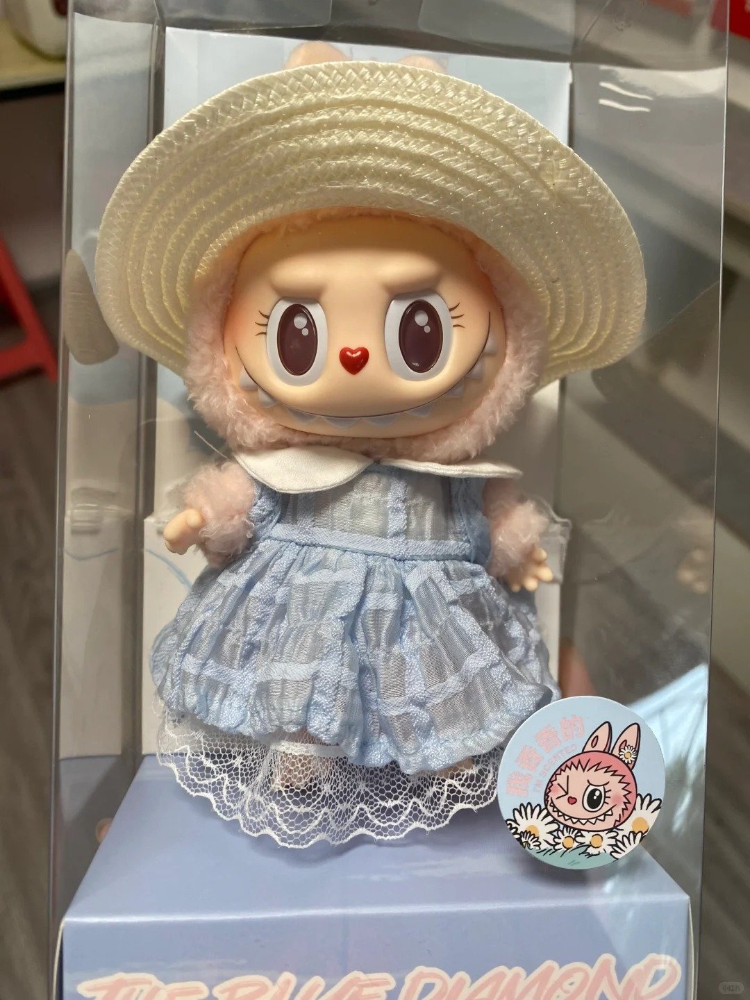 labubu mokoko – sweetheart series – summer party series （17cm）（product with a box）